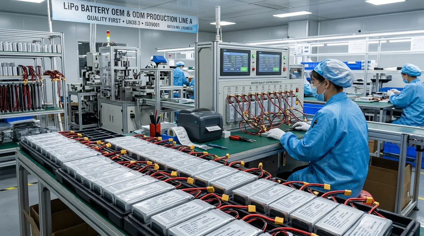Fournisseur OEM de batteries LiPo