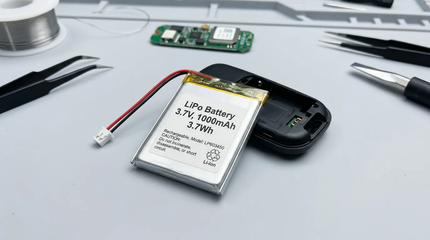 Batterie LiPo pour traceur GPS