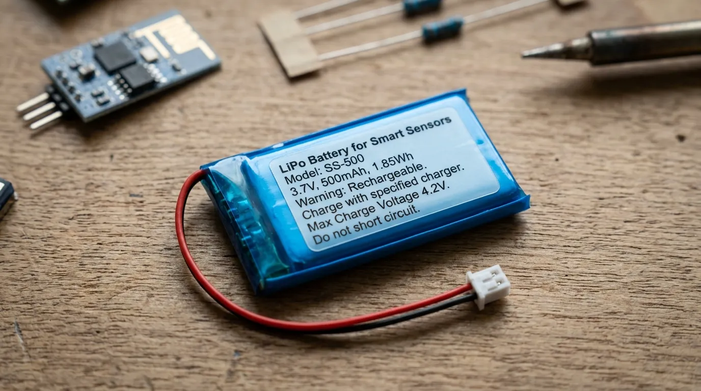 Batterie LiPo pour capteurs intelligents