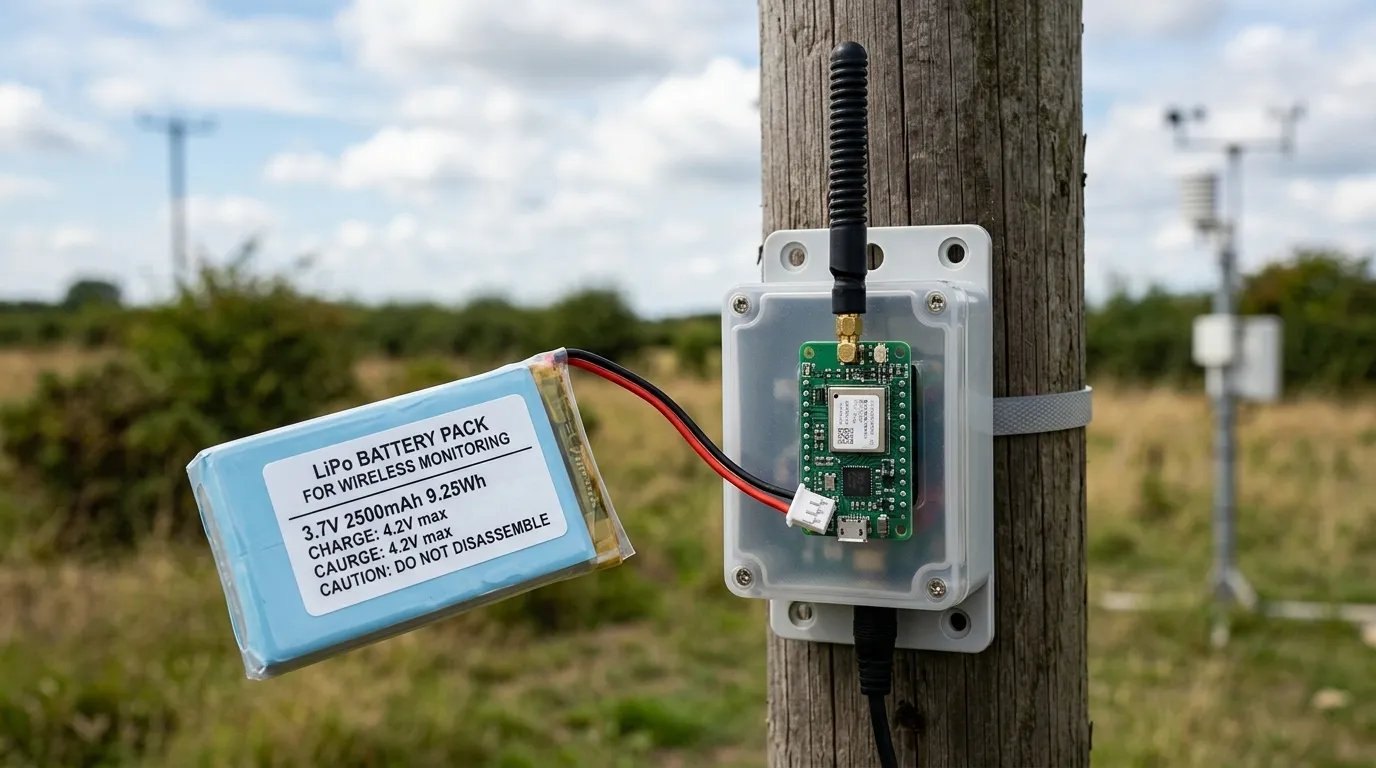 Batterie LiPo pour systèmes de surveillance sans fil