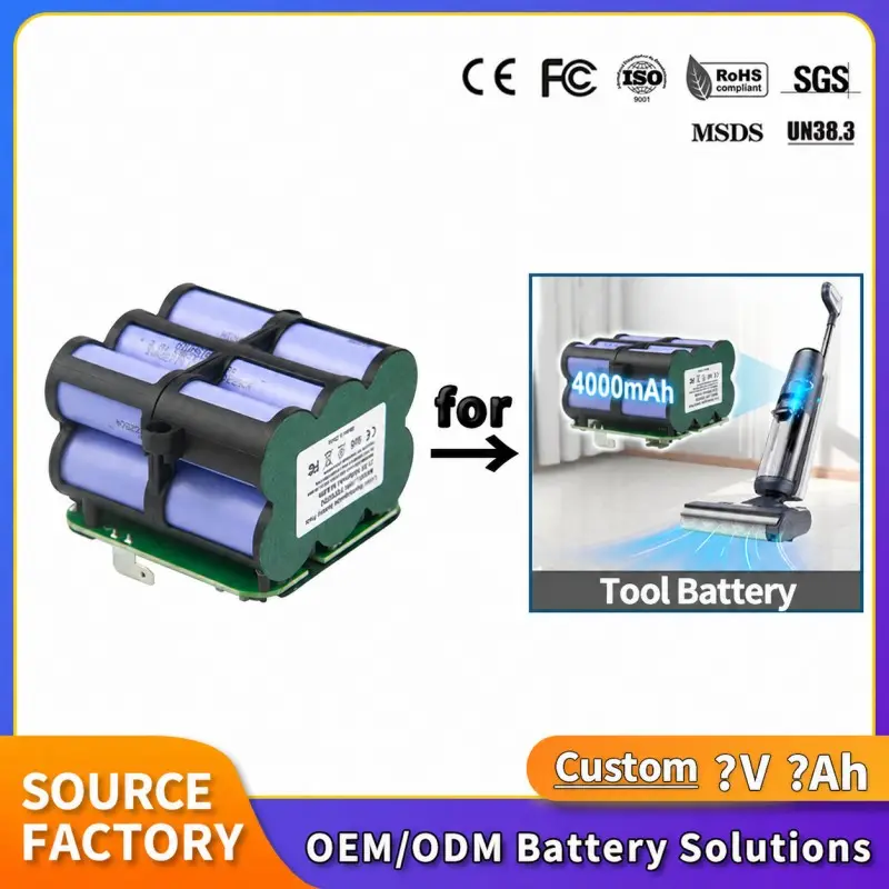 Stock OEM de batteries OEM pour aspirateur aspirateur de 4000 mAh