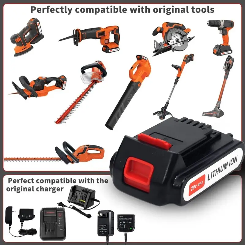 Batterie compacte d’outil électrique 20V 3000mAh avec des performances stables
