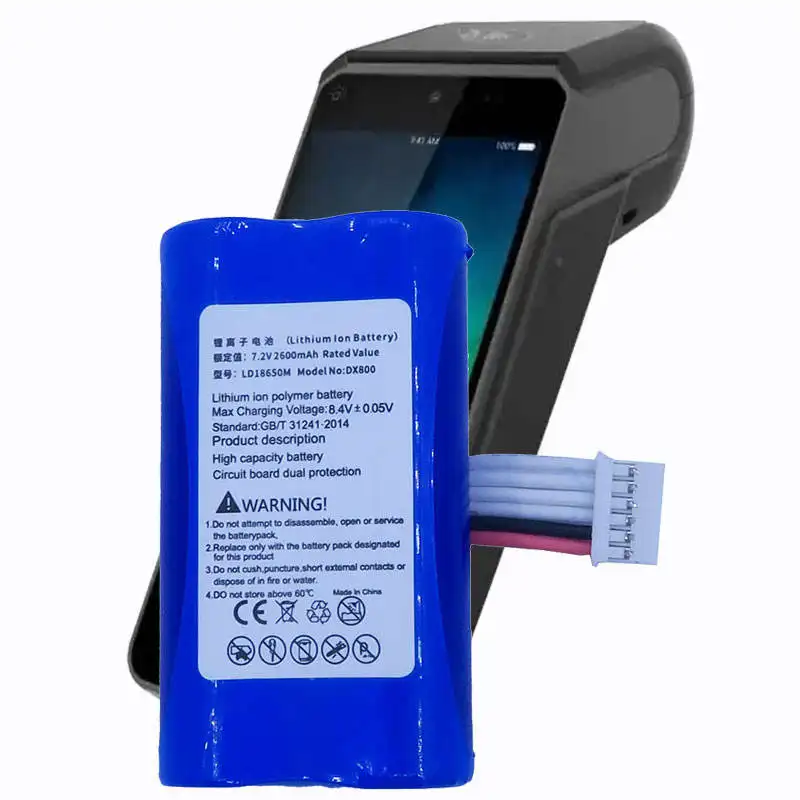 Remplacement de la batterie lithium 7,2V 2600mAh pour la borne POS Ingenico AXIUM DX8000
