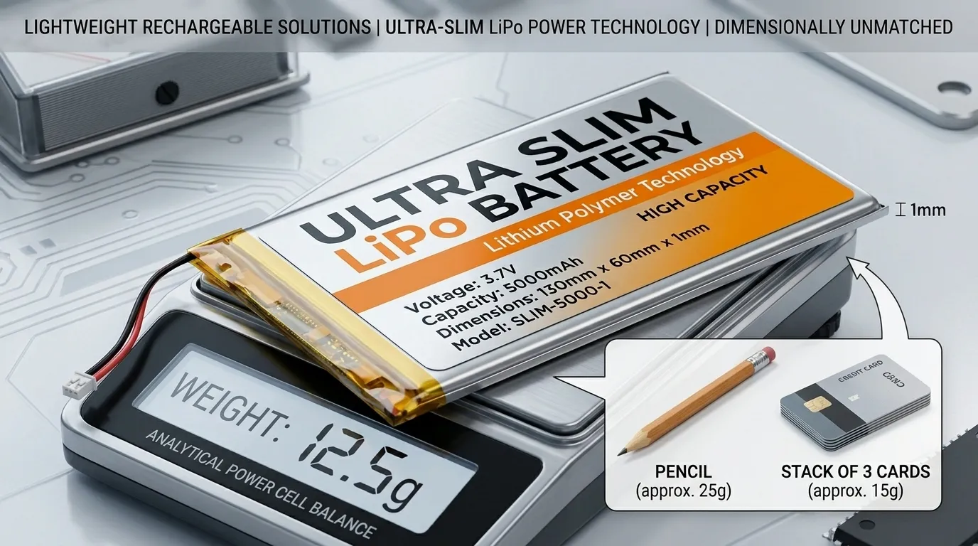 Batterie légère rechargeable
