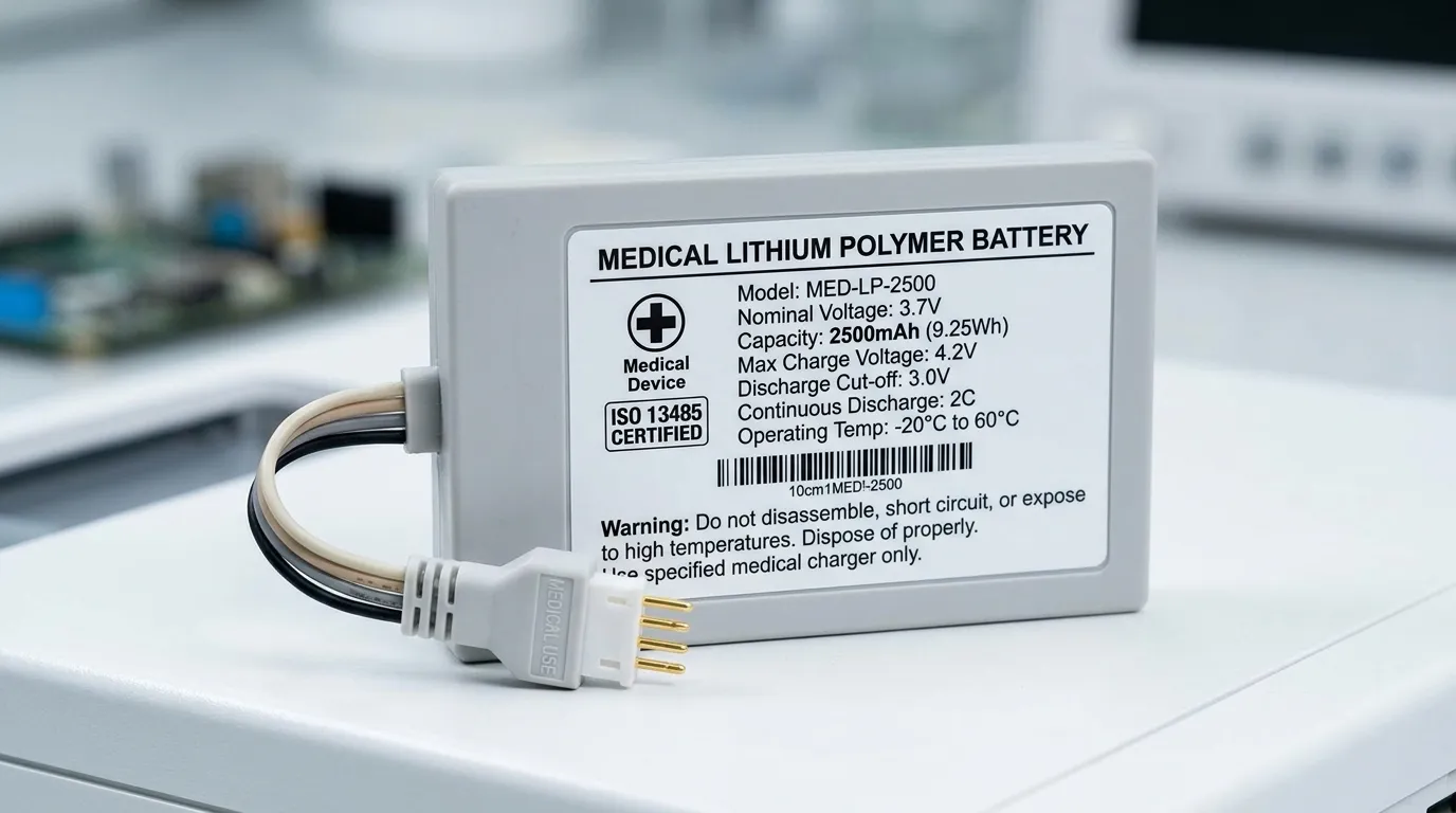 Batterie médicale lithium-polymère