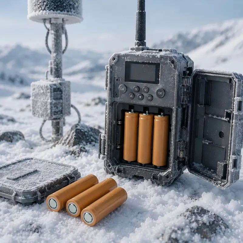 Cellule lithium-ion à haute décharge de 3000 mAh pour équipements de surveillance hivernale