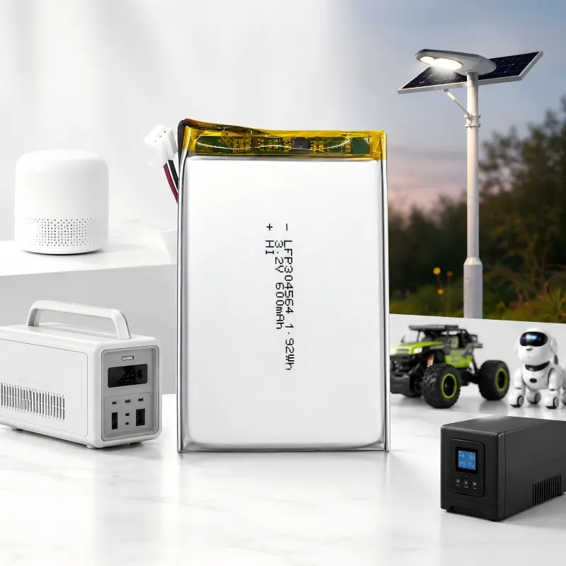 Batterie OEM LiFePO4 3,2V avec fils et connecteur pour l’intégration des appareils