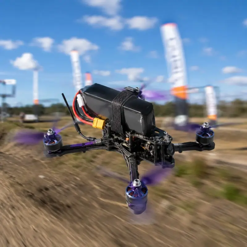 Batterie FPV personnalisée de 8000mAh avec connecteurs d’alimentation et d’équilibrage