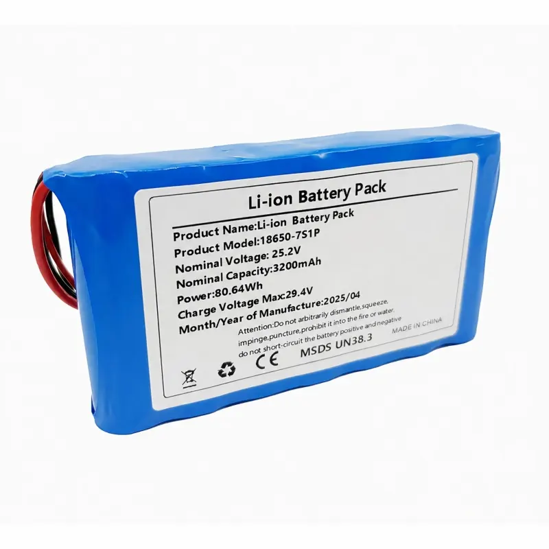 Pack batterie lithium rechargeable personnalisé pour alimentation robotique