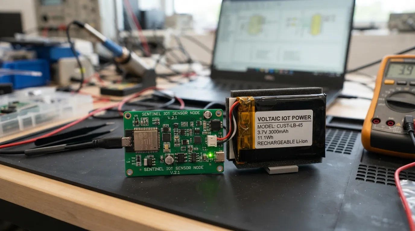 Batterie personnalisée pour le matériel IoT
