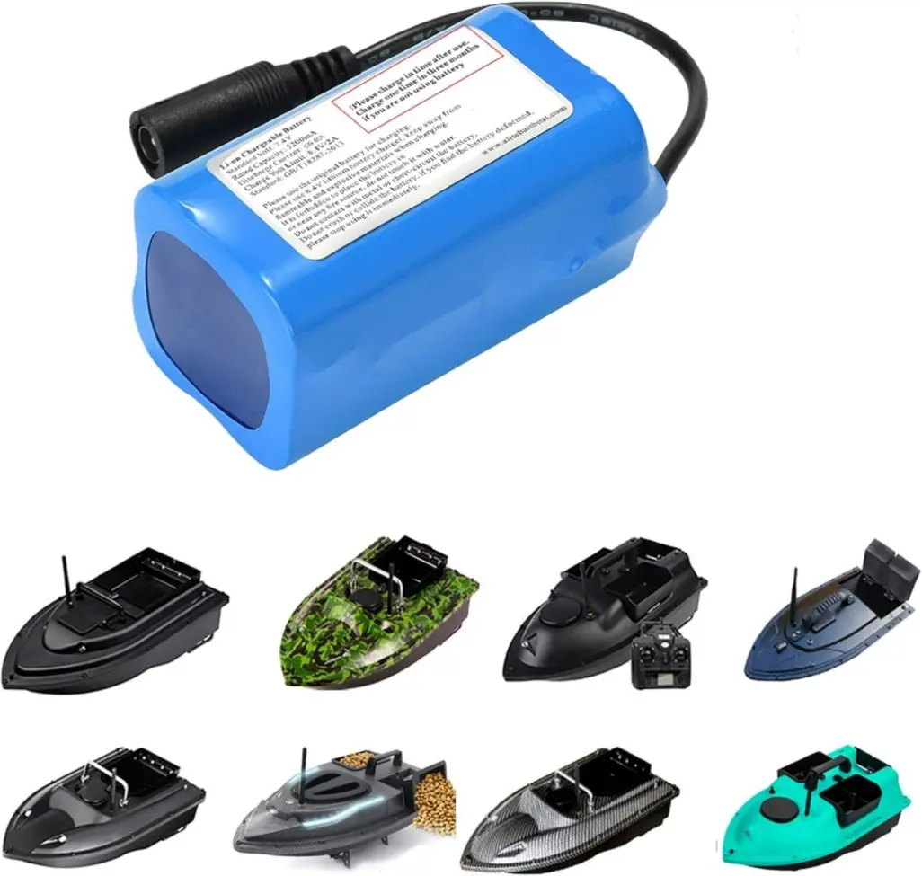 Batterie lithium personnalisée 2S2P avec connecteurs pour applications de bateaux de pêche