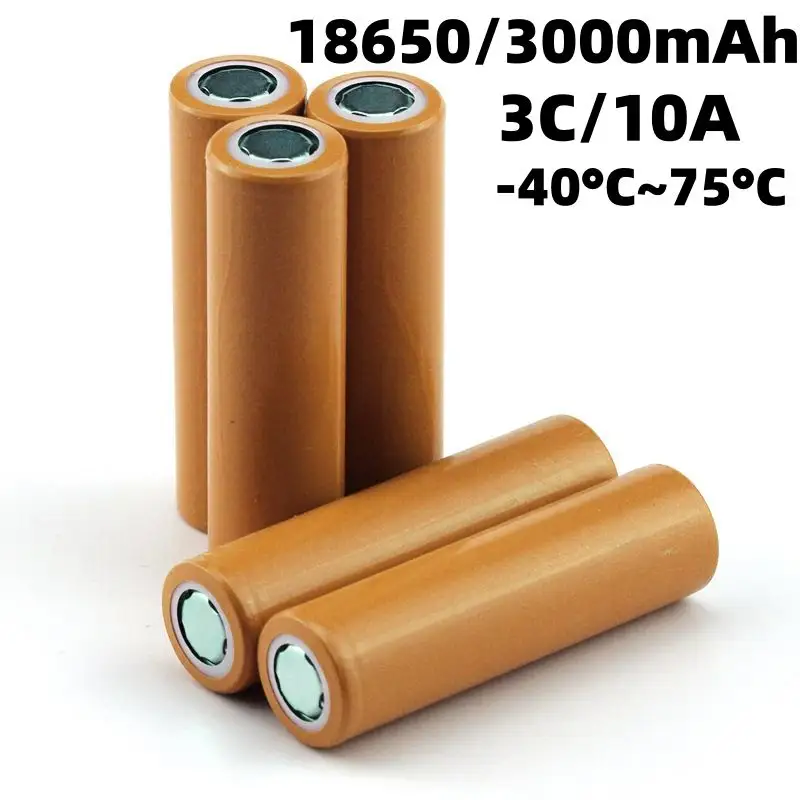 Batterie lithium-ion basse température 18650 avec une capacité de 3000 mAh et une décharge de 10 A