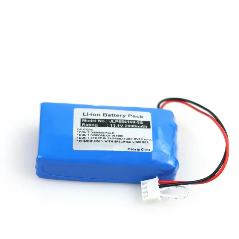 Batterie lithium polymère 654169-3S 11,1V 2000mAh pour pompes à infusion