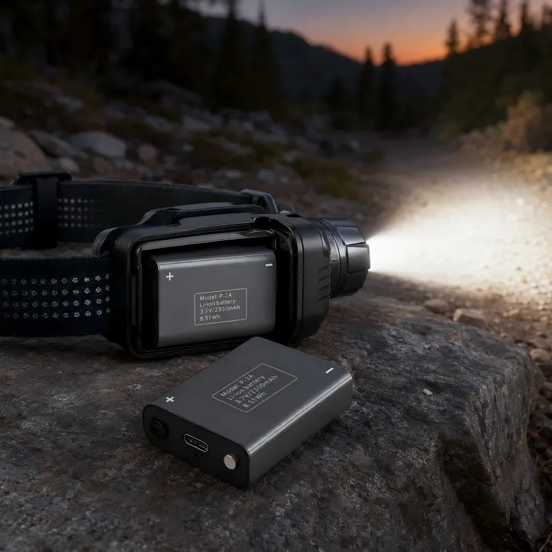 Batterie de phare rechargeable sur mesure pour l’éclairage de camping et d’urgence